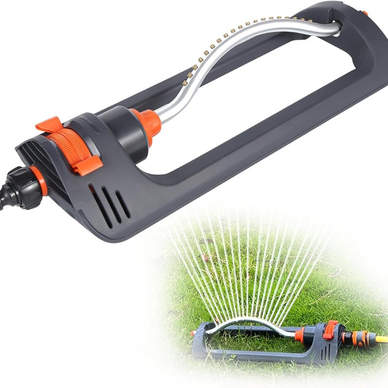 Zraszacz do nawadniania, zraszacz oscylacyjny, zraszacz ogrodowy z 19 otworami, regulowana szerokość i kierunek nawadniania