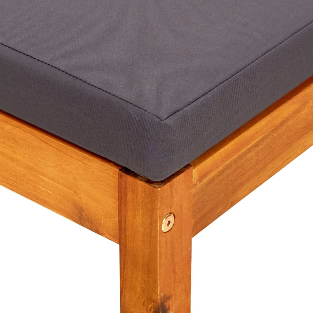 Panca da giardino mobili da giardino per esterni terrazza con tenda da sole e poggiapiedi in legno massel 02_0011345 - 6