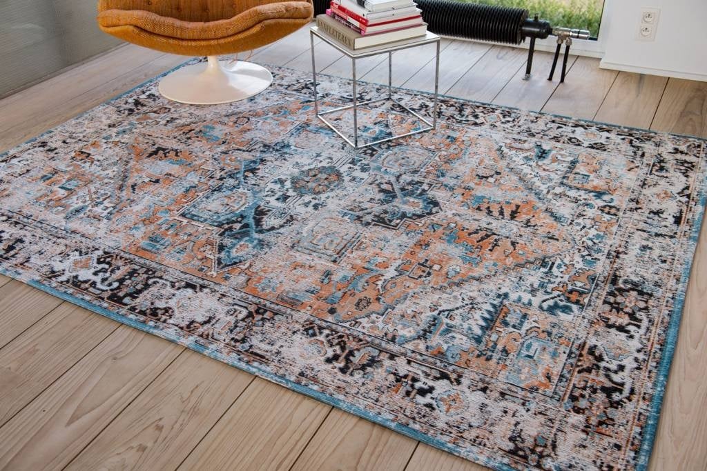 Heriz design - Tapis classique antiquaire - Orange Seray - 170 x 240 CM - louis de poortere - 3