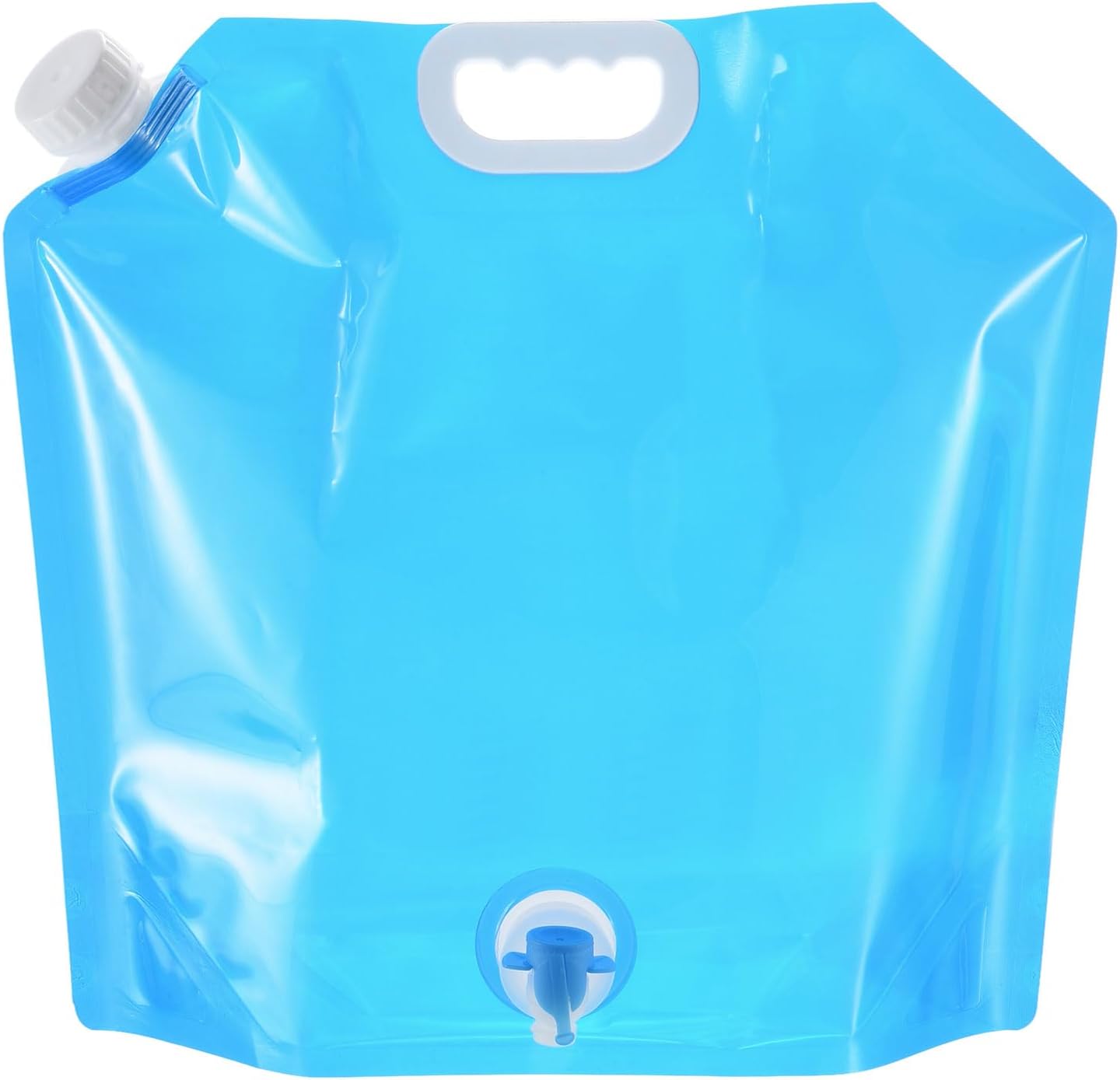 MAXEPO Grande contenitore d'acqua portatile pieghevole, vescica di accumulo dell'acqua, serbatoio leggero pieghevole con rubinetto, per campeggio, escursionismo, serbatoi di vescica di emergenza, bari