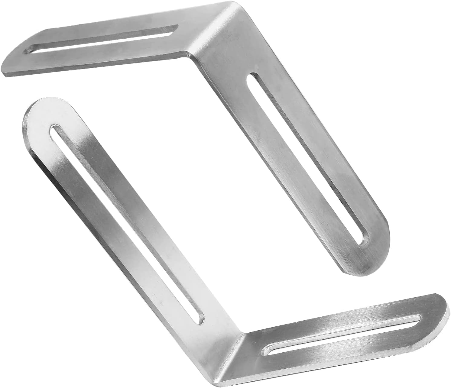 Narożnik Inox Kątownik Prostokątny W Kształcie Litery L Szczelina Kątowa Biały 120x165x24mm Z 2 Szczelinami Kąt Narożny Mebla 90 Stopni