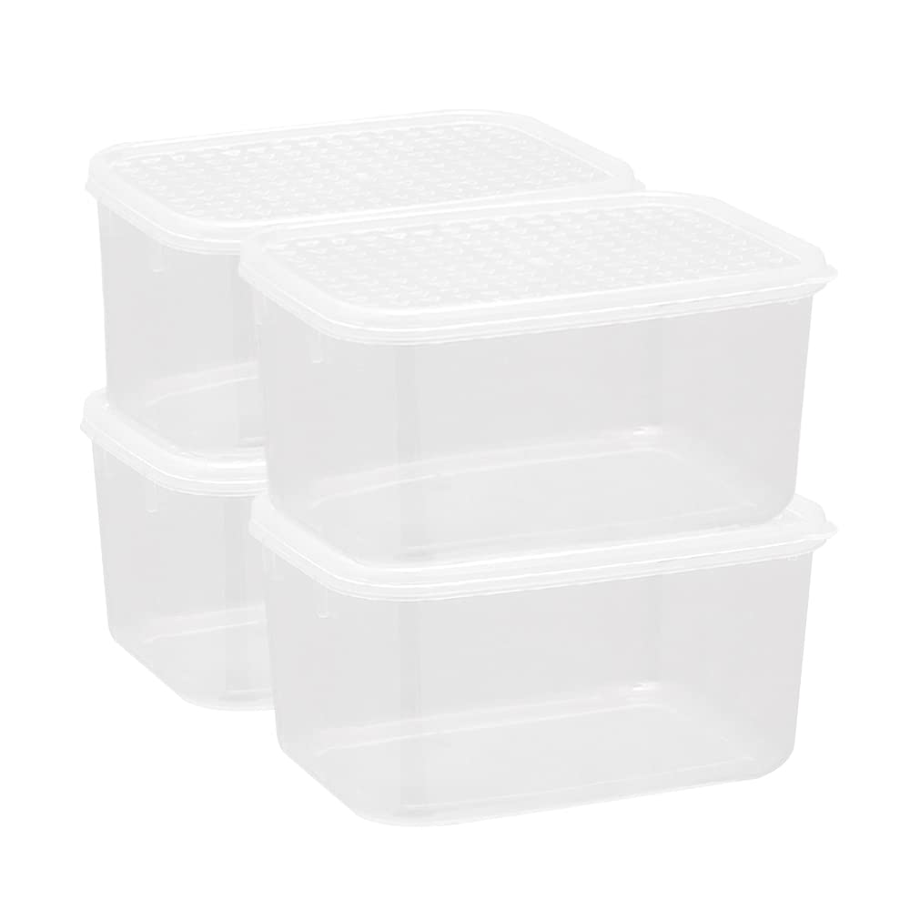 6.5L*6 Contenitore per Alimenti, Scatole per Frigo in Plastica