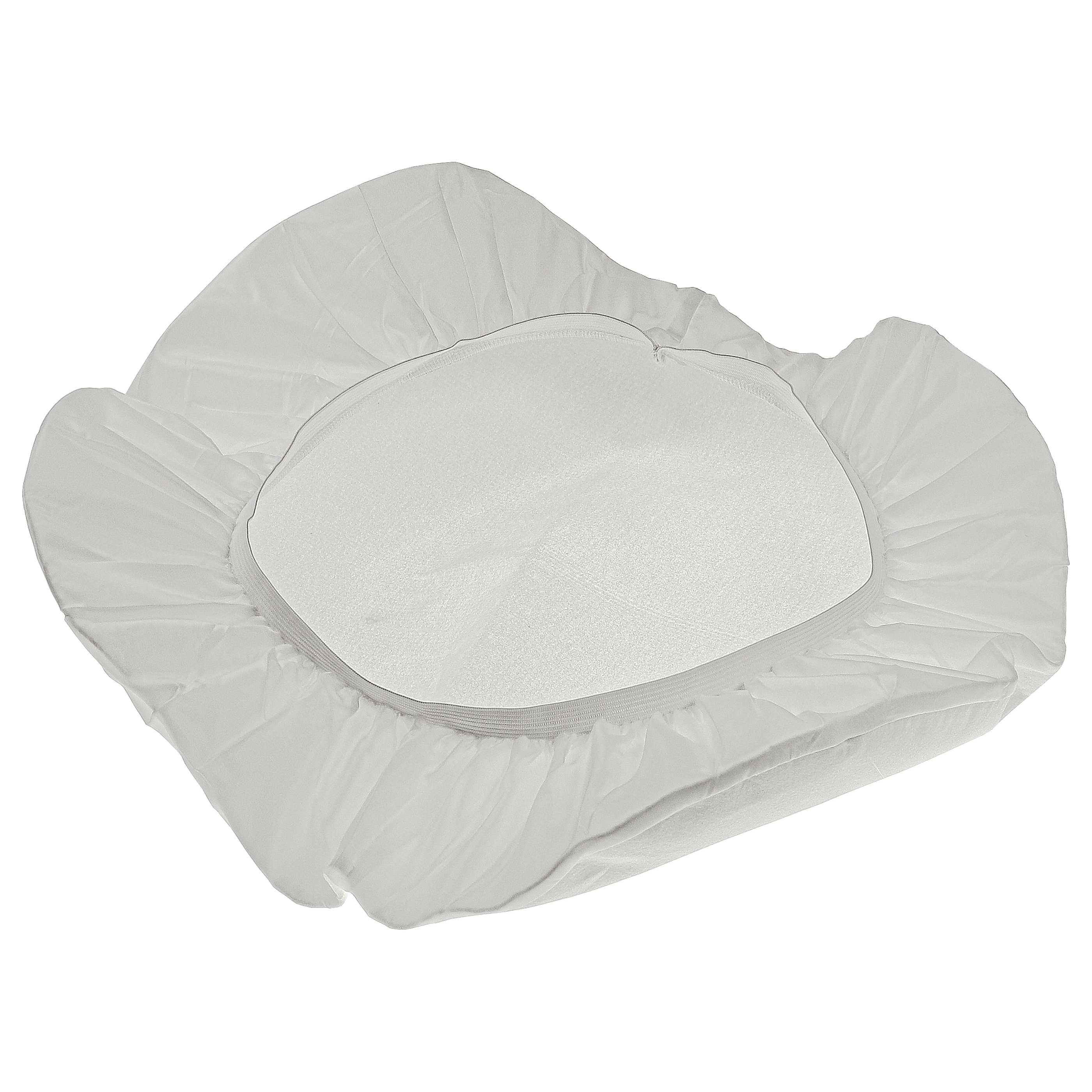 vhbw Filtre à membrane remplacement pour Kärcher 6.904-212.0 pour aspirateur - Filtre textile blanc - 4