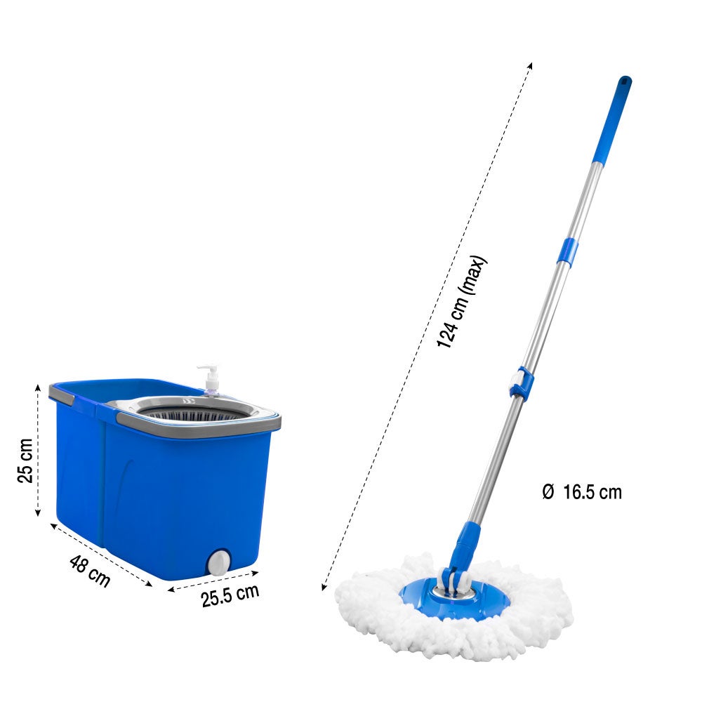 Balai Magique Microfibre, Nettoyage Sol Facile et Rapide, Seau Double Bac - 5