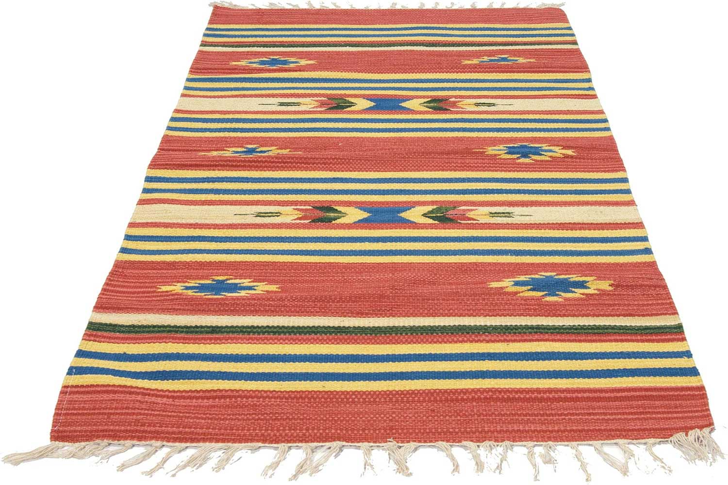 Oryginalny kilim wiązany ręcznie, 200x140 cm (Galeria Farah, 1970)