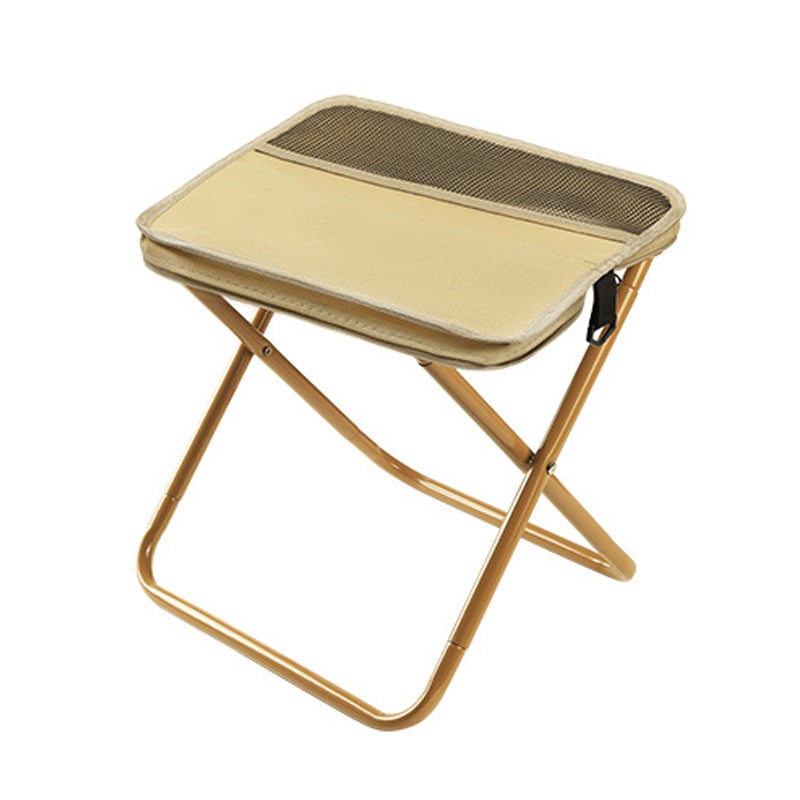 Sgabello Pieghevole Portatile Da Campeggio – Leggero 0,8 Kg – Supporta Fino A 200 Kg – Tessuto Oxford 600D E Telaio In Acciaio – Per Escursioni, Pesca, Spiaggia – Colore Nero