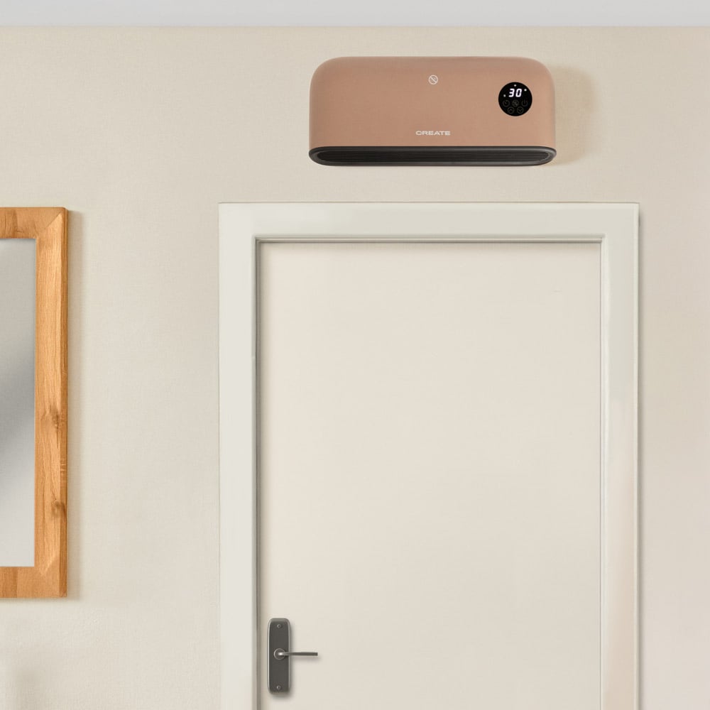CREATE - WARM WALL PRO - Ceramiczny grzejnik ścienny lub podłogowy z WiFi - Moka