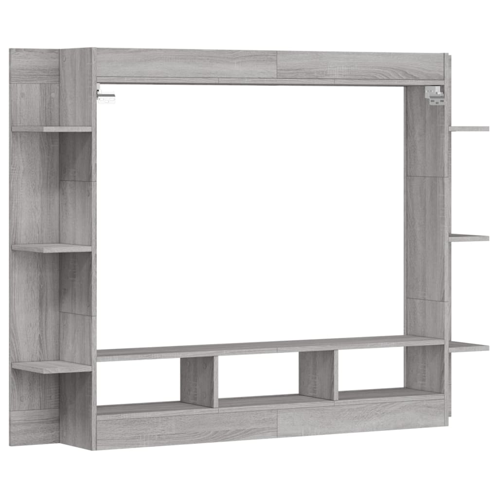 Maison Exclusive - Meuble TV sonoma gris 152x22x113 cm bois d'ingénierie - 6
