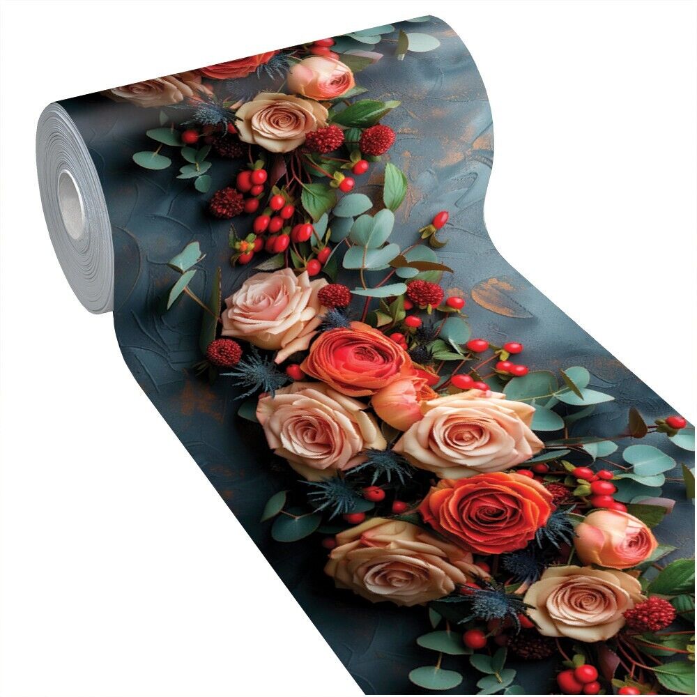 Tapis De Cuisine Rouleau Alba - PVC Souple Antidérapant, 51x300cm, Lavable, Découpable - Pour Sol, Plan De Travail, Salle De Bain (motifs Modernes)