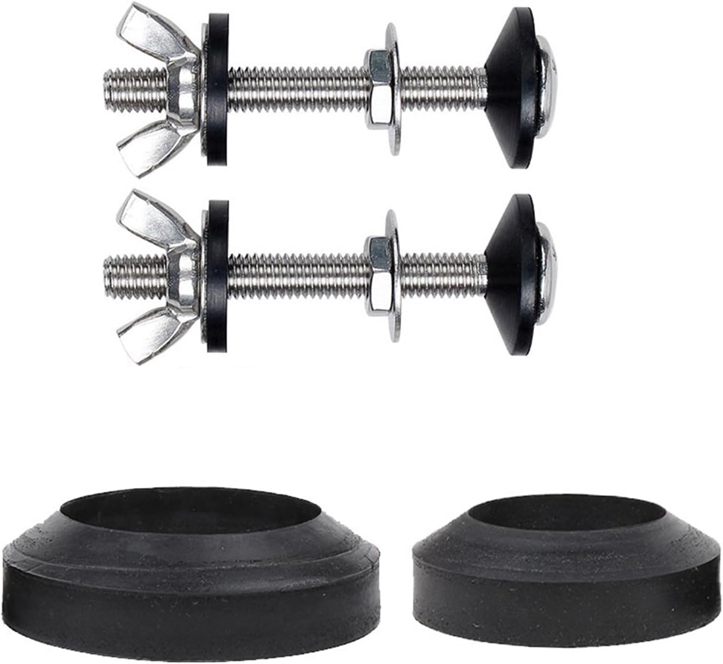 2 szt. śruba mocująca zbiornik na wodę do toalety, akcesoria, śruba łącząca, akcesoria montażowe zbiornika na wodę do toalety z dwoma pierścieniami us