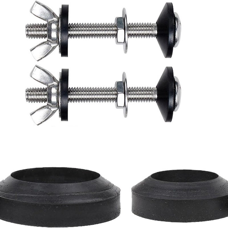 2 szt. śruba mocująca zbiornik na wodę do toalety, akcesoria, śruba łącząca, akcesoria montażowe zbiornika na wodę do toalety z dwoma pierścieniami us