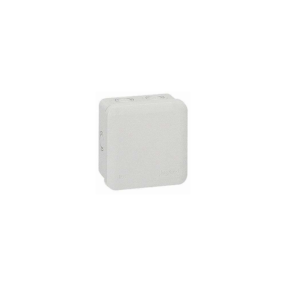 Boîte de dérivation carrée Plexo dimensions 80x80x45mm - gris RAL7035 - LEGRAND