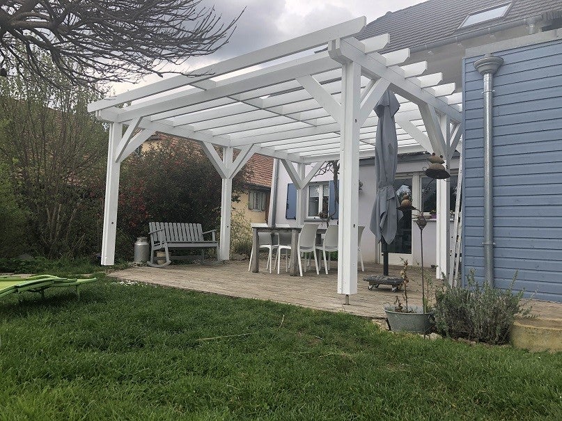 Charpente Pergola Ind pendante 750cmx350cm Bois DOUGLAS Fran ais Label charpente-pergola-ind-pendante-750cmx350cm-bois-douglas-fran-ais-label
