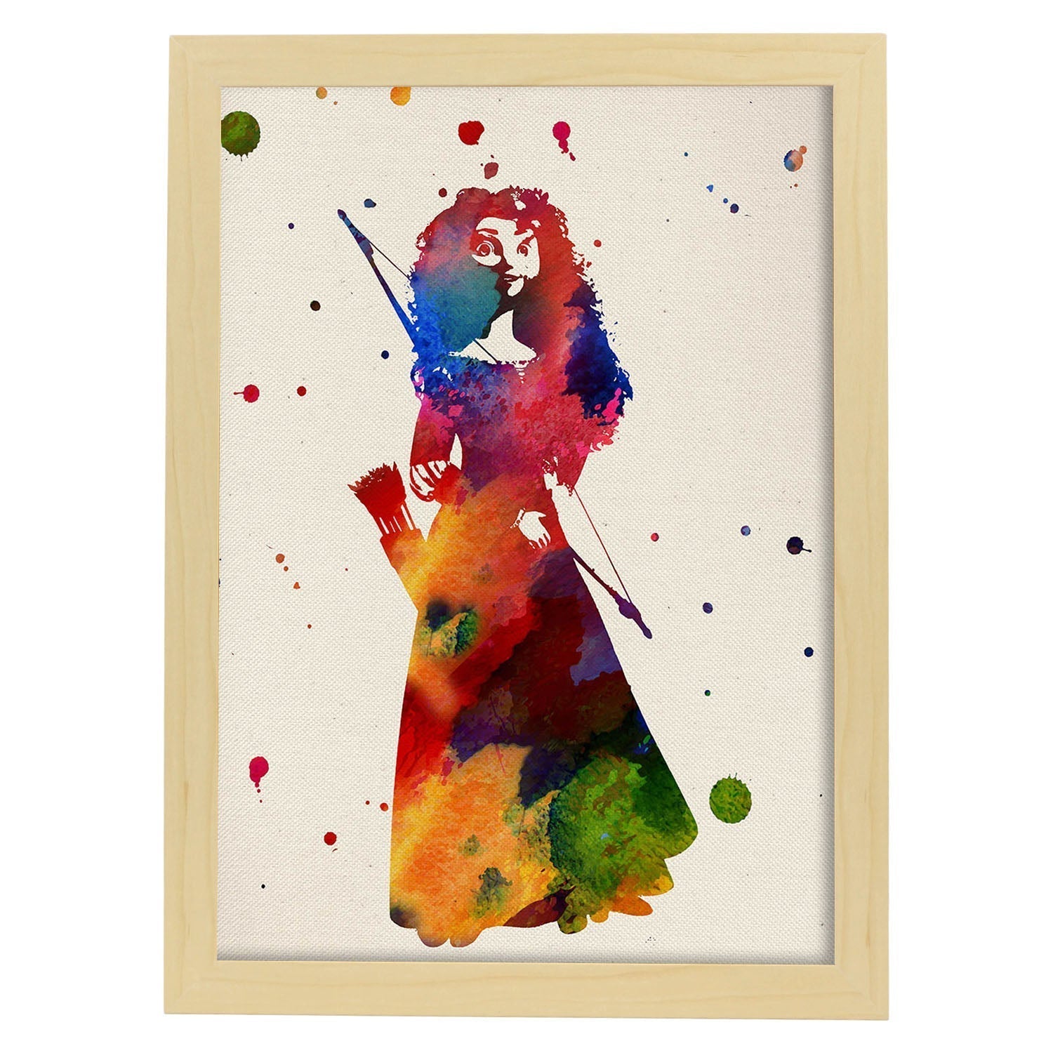 Affiche Courageuse Avec Conception D'aquarelle. Mélange De Feuilles Avec Un Cadre De Style De Style Aquarelle Clair A4 - 2