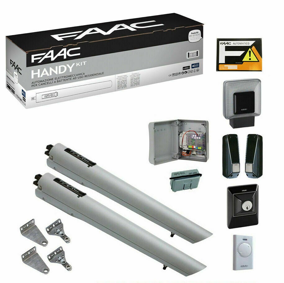FAAC HANDY KIT 24v Automazione cancello battente 2,3M per anta motore S418 - 105998 - 5