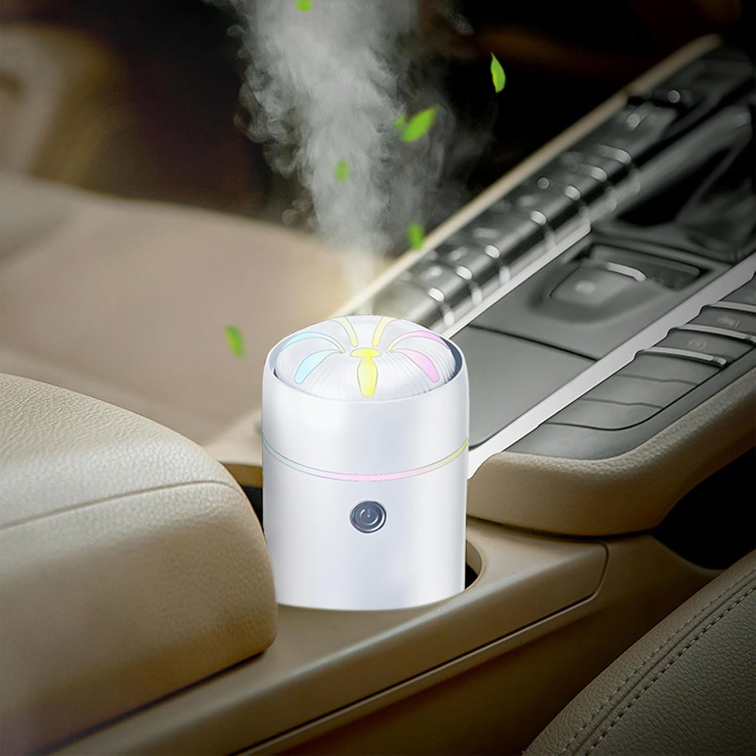 Nawilżacz powietrza z dyfuzorem samochodowym, nawilżacz powietrza 100 ml, dyfuzor olejków eterycznych do samochodu, dyfuzor zapachowy do samochodu, do