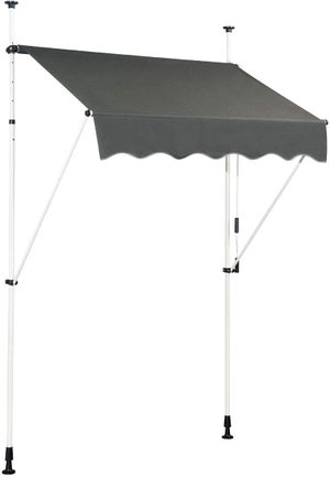 Tenda Da Sole A Morsetto Per Balcone - Regolabile 2-3M, Manovella Manuale, Senza Forare