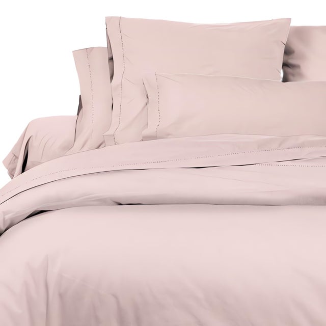 Taie d'oreiller américaine en coton percale 50x75 cm CAMILLE rose, par songe de camille