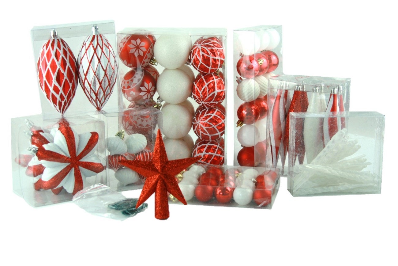 Ornements De Noël - AMOUNE - Boules En Plastique - 30 Pcs - 6 Cm - Bleu Marine - Maison