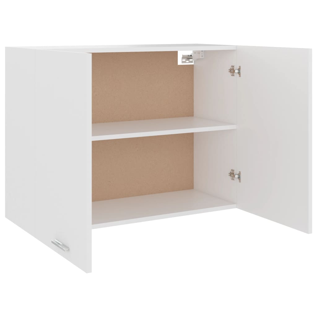 Meuble suspendu Blanc 80 x 31 x 60 cm Bois d'ingénierie - 5