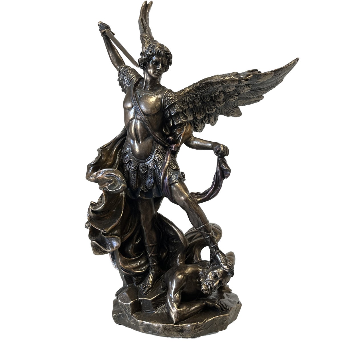 Statue - Veronese - St Michel - Bronze - 78 cm - Intérieur - Maison
