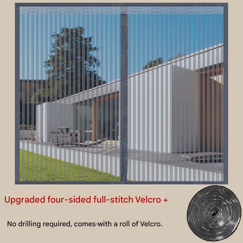 Kit Moustiquaire Scratch Noir – 150x120 Cm – Adaptable à Tout Type De Fenêtre