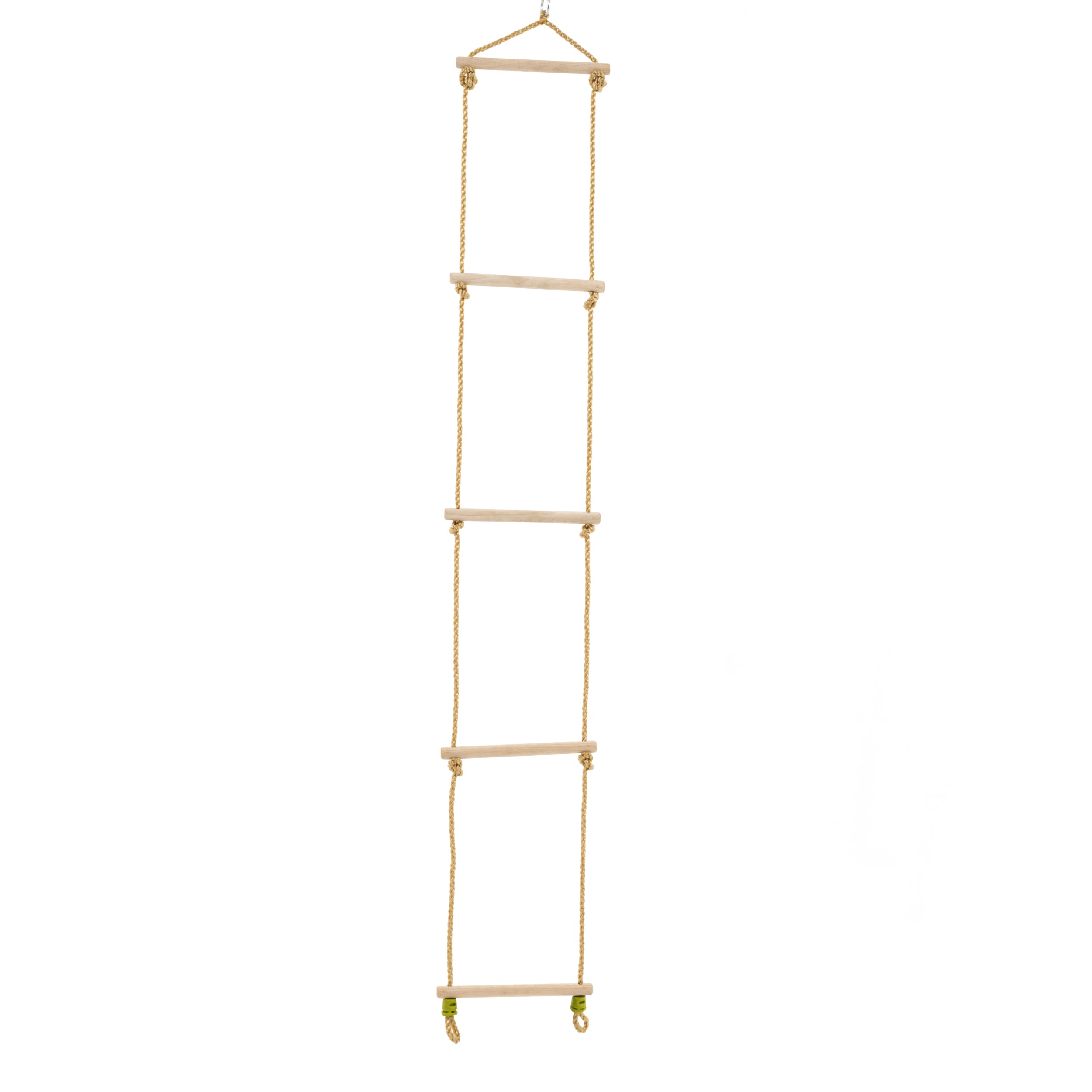 Portique AMANDIER 2 balançoires - échelle corde - kit d'ancrage - bois FSC® h190 cm - 7