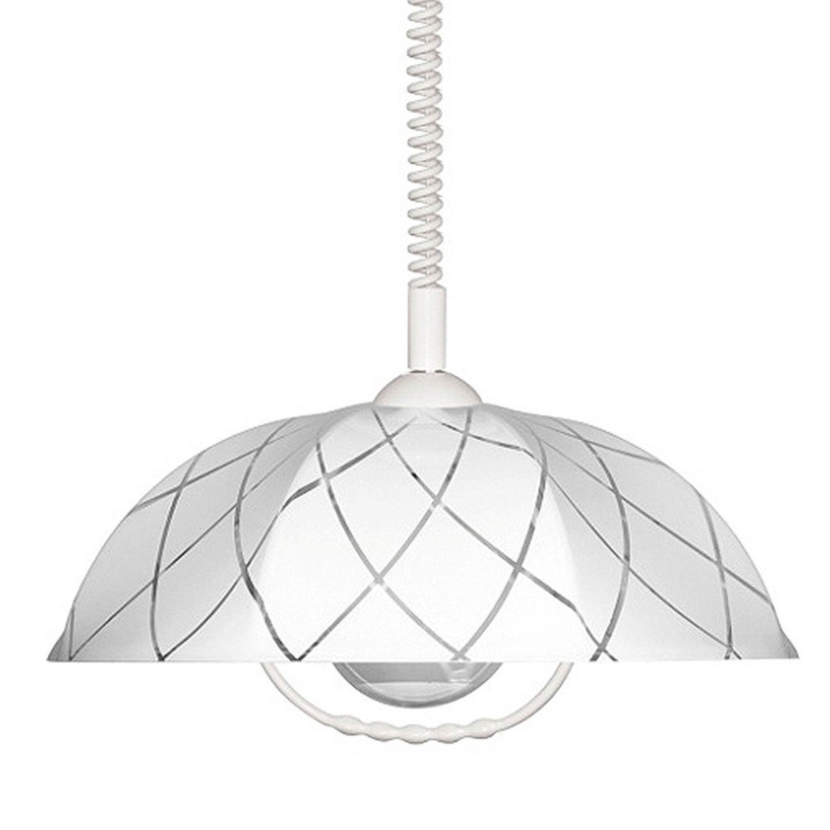 Lampa wisząca Kuchnia biała 1xE27x15W nad stół wym: 128 x 45 x 45 cm tworzywo sztuczne Luminex