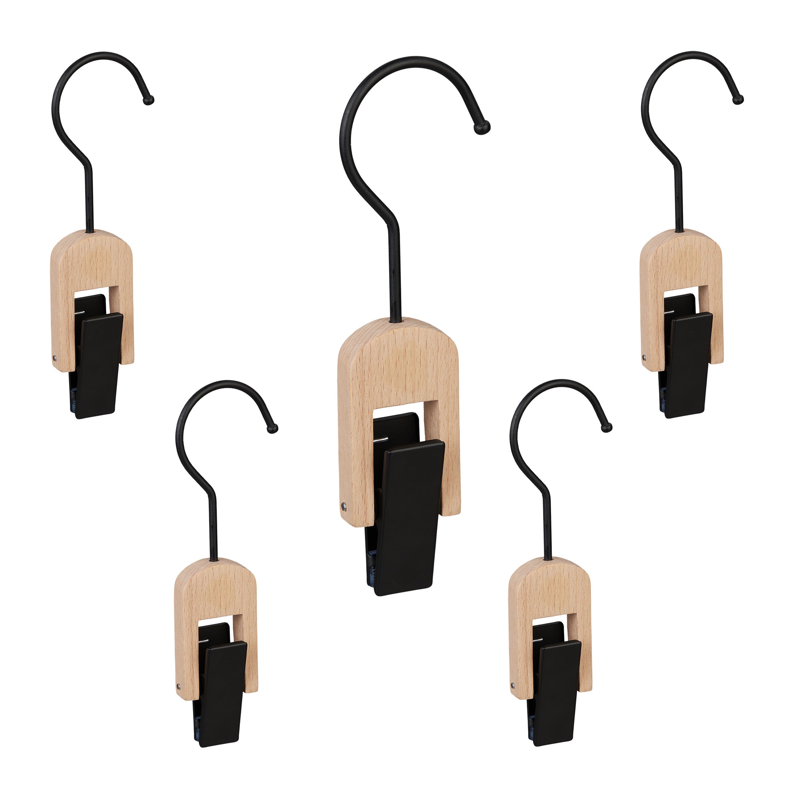 30 Ganchos para Botas, Engomados, Perchas con Clip, Pañuelos y