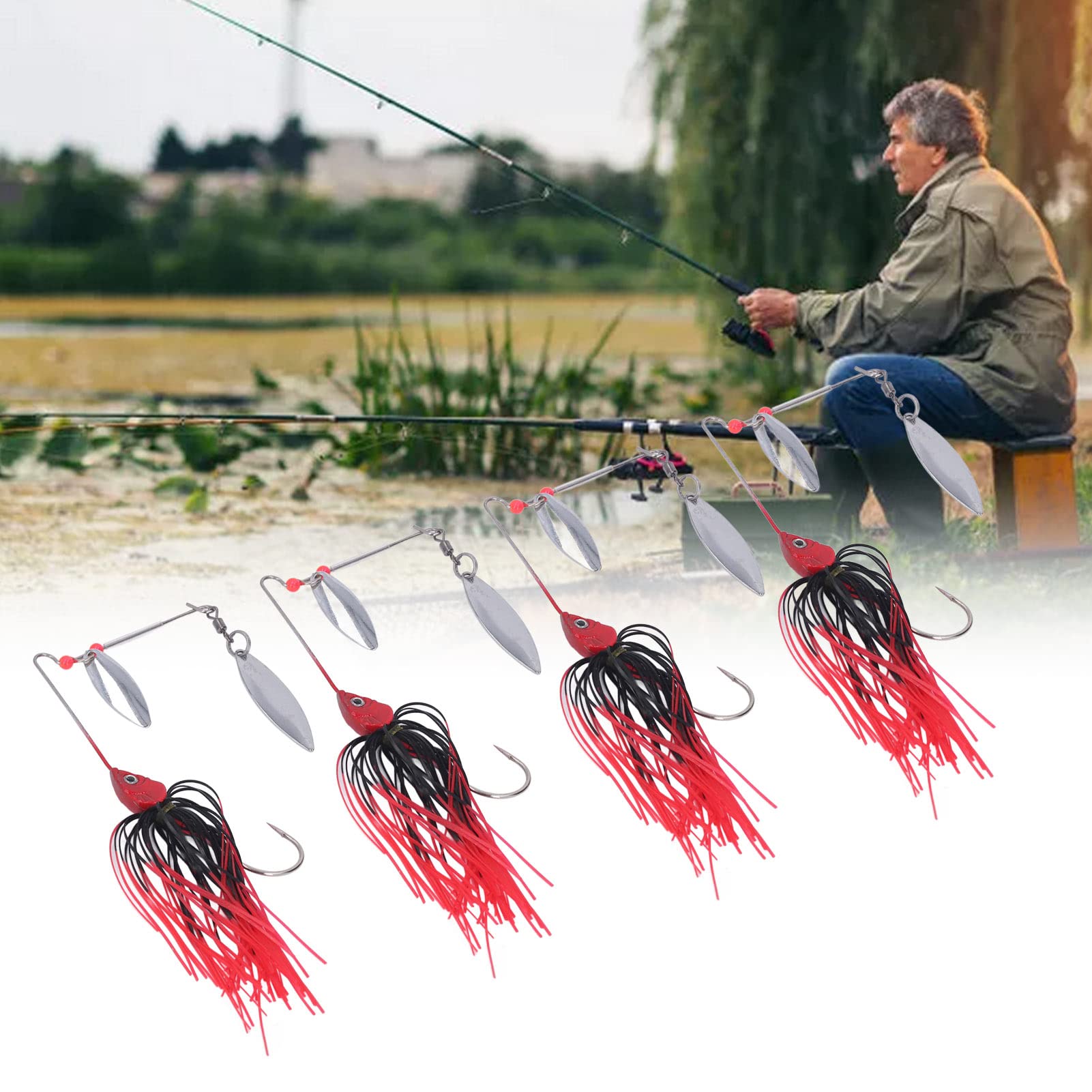Lot de 2 anciens leurres de pêche normands Crankbait, 1 Lot de 2 anciens leurres de pêche normands Crankbait, 1