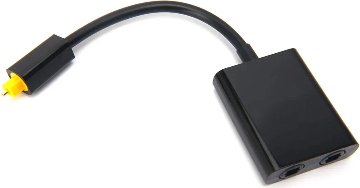Splitter optic digital Toslink, adaptor audio 1 intrare-2 ieșiri, compatibil cu amplificatoare CD/DVD, televizoare, PS3 și Xbox 360, cu...