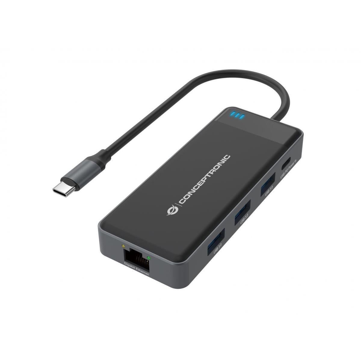 Conceptronic Donn14g Base Para Portátil Y Replicador De Puertos Alámbrico Usb 3.2 Gen 1 (3.1 Gen 1) Type-C Gris , Leroy Merlin