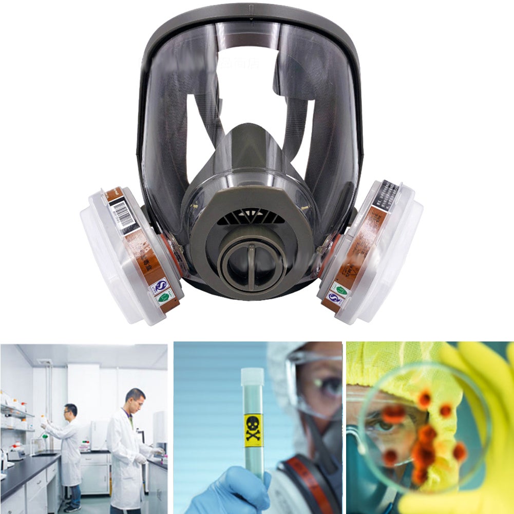 Respirateur de sécurité Respirateur à gaz intégral 6800 anti-poussière Gel de silice bouche-moufle couverture élevée - 5