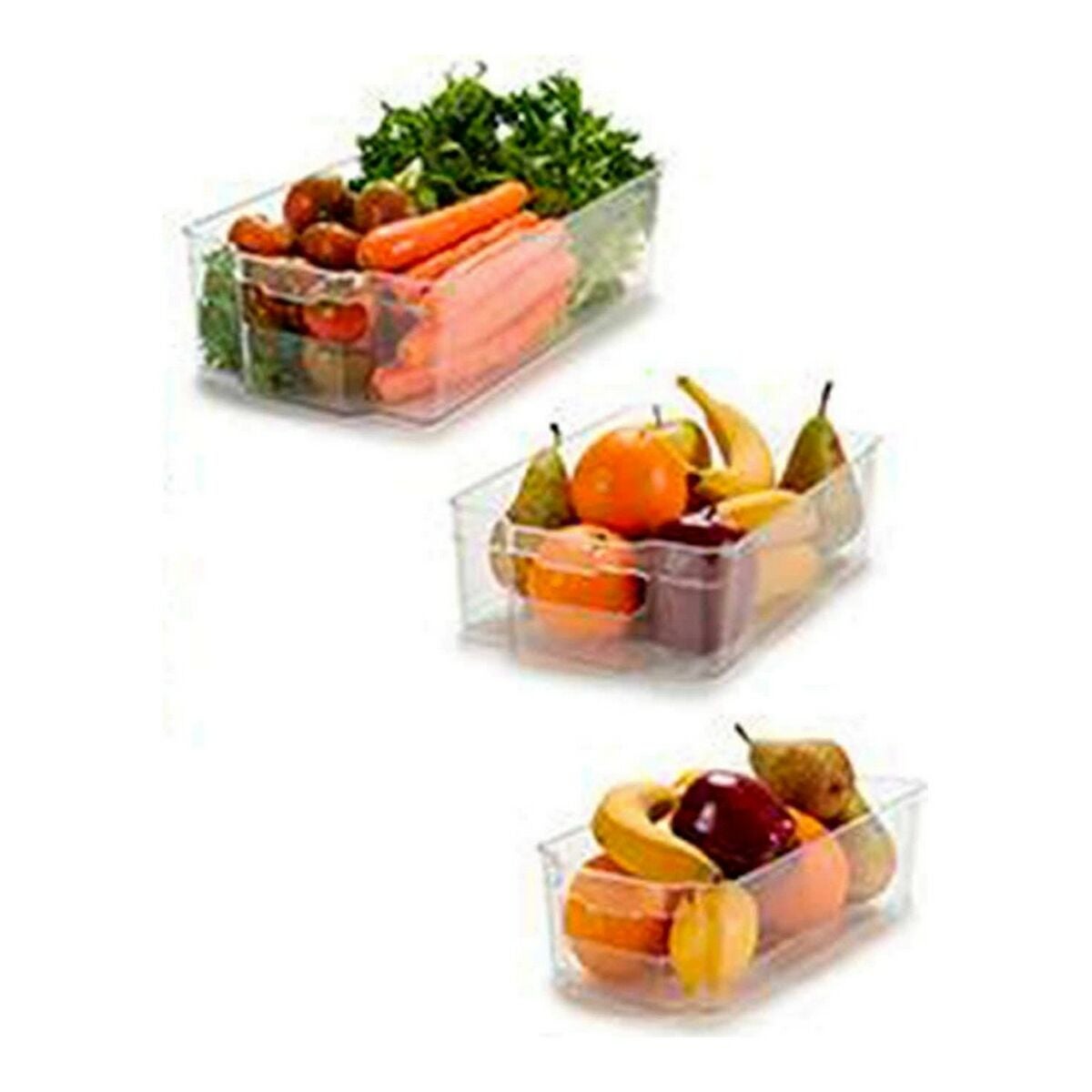 Secchio organizzatore (3 Pezzi) Trasparente - 2