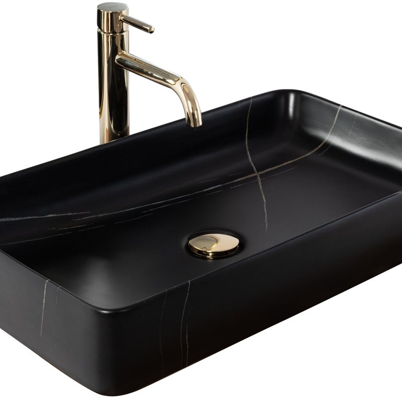 Umywalka Nablatowa Rea Denisstone Czarny 61,5 X 35