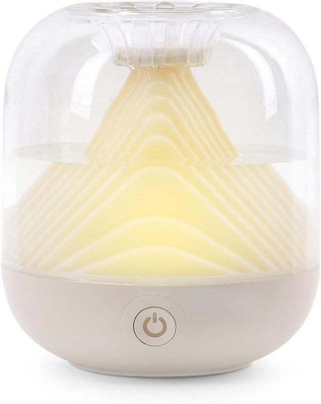 Miniaturowy nawilżacz powietrza z możliwością ładowania przez USB, oczyszczacz powietrza do sypialni i biura, biały, 700 ml