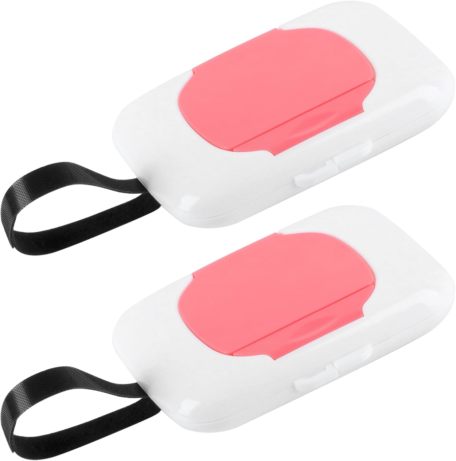 Zestaw 2 pudełek na chusteczki nawilżane w rozmiarze podróżnym, pudełko na chusteczki dla niemowląt, uchwyt na chusteczki podróżne, dozownik papieru