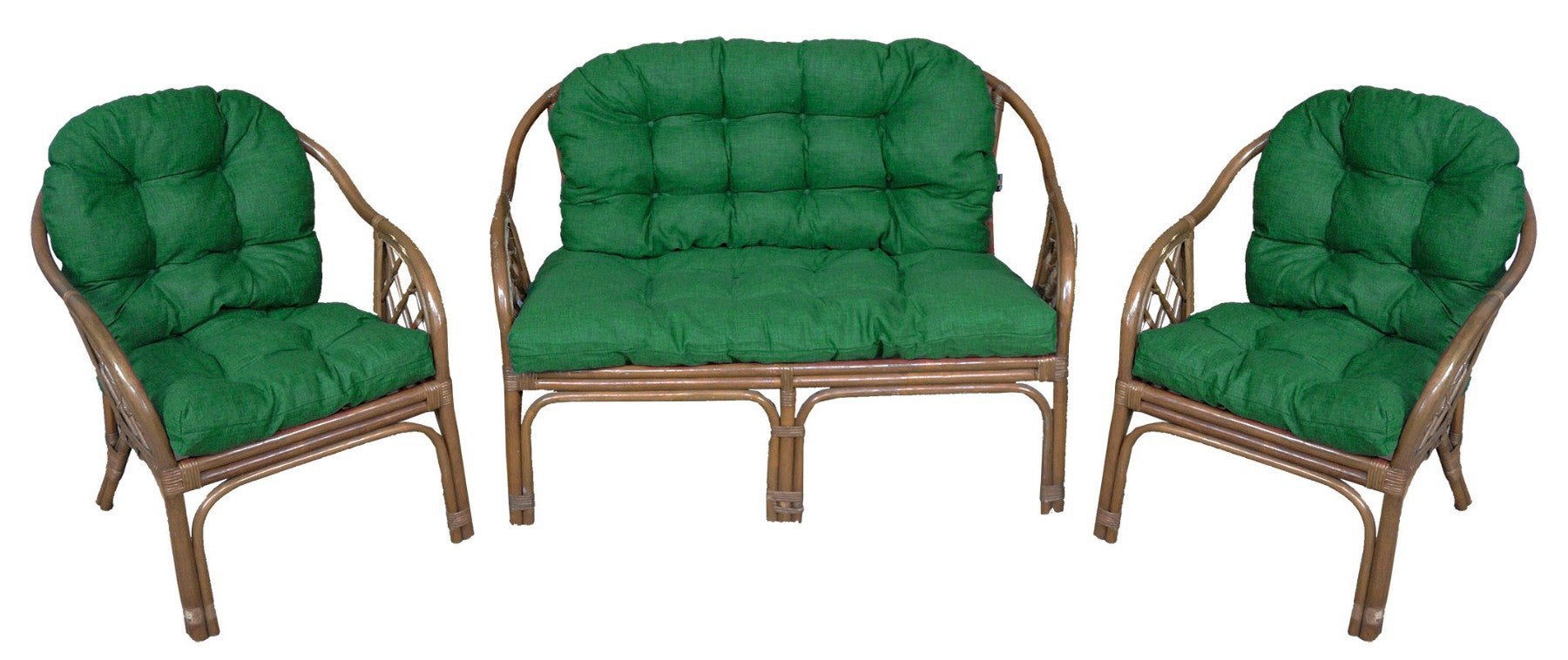 Poduszki na meble rattanowe AMPO komplet zielony 1 kpl.