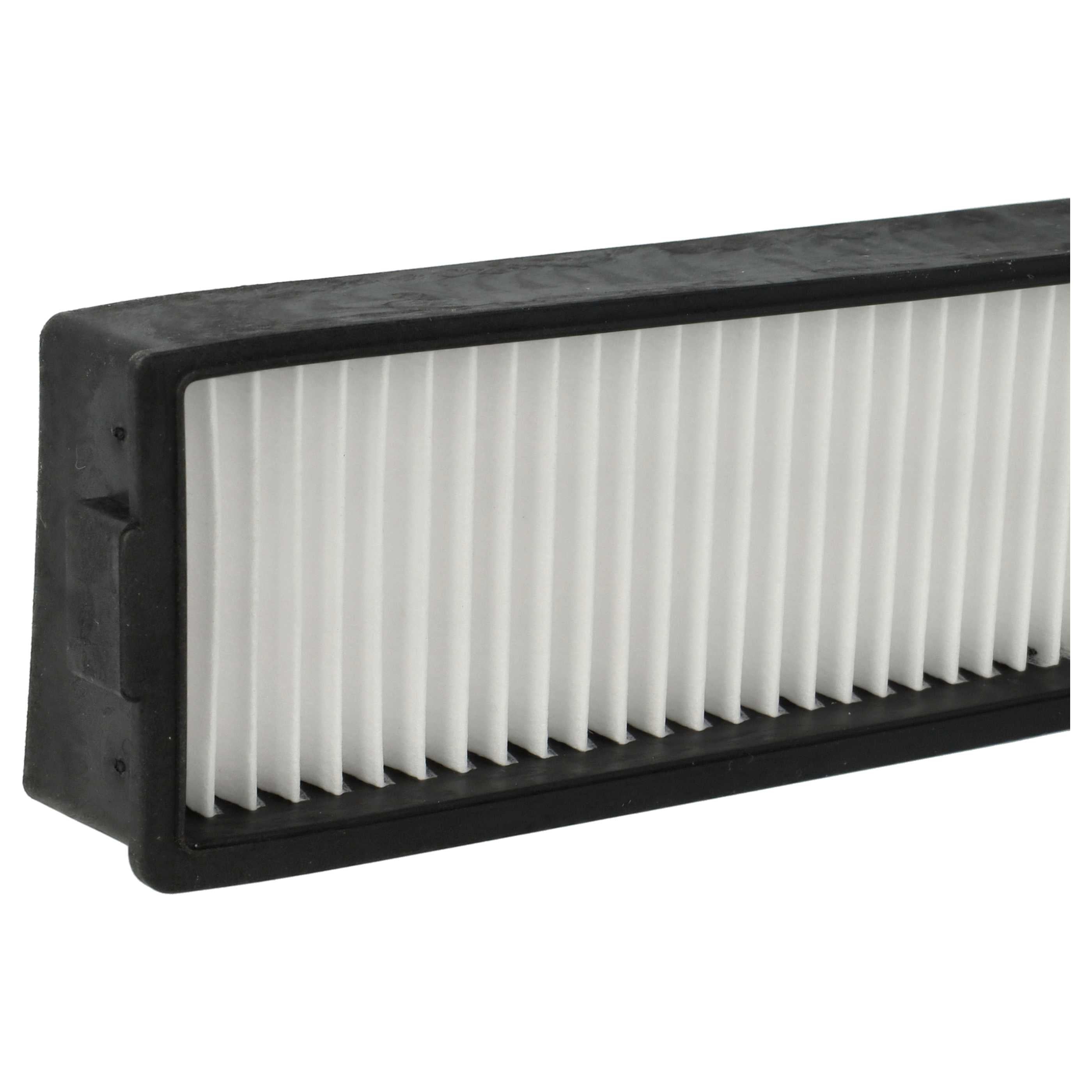 vhbw filtre compatible avec LG Hom-Bot VR63455LV.BNAQD, VR64701LVMP.APBQEEU, VR63485LV, VR7423BG aspirateur - filtre à air noir - 4