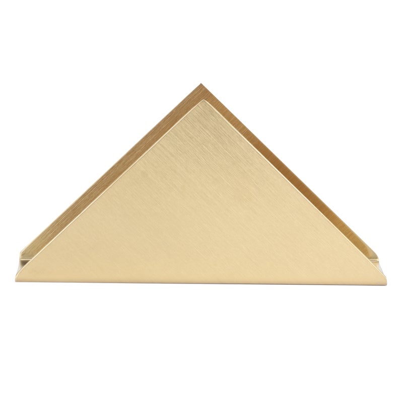 Porte-mouchoirs triangulaire, Porte-mouchoirs triangulaire vertical de couleur or nordique pour hôtels et restaurants. - 6
