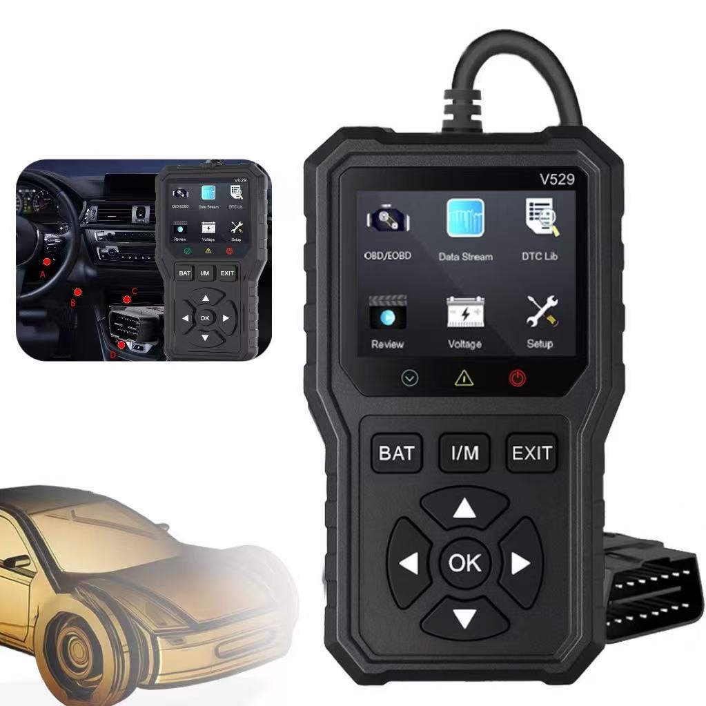 Système de contrôle du moteur YM519 Lecteur de codes OBD2 Outil de diagnostic de voiture Testeur Système de contrôle du moteur YM519 Lecteur de codes OBD2 Outil de diagnostic de voiture Testeur