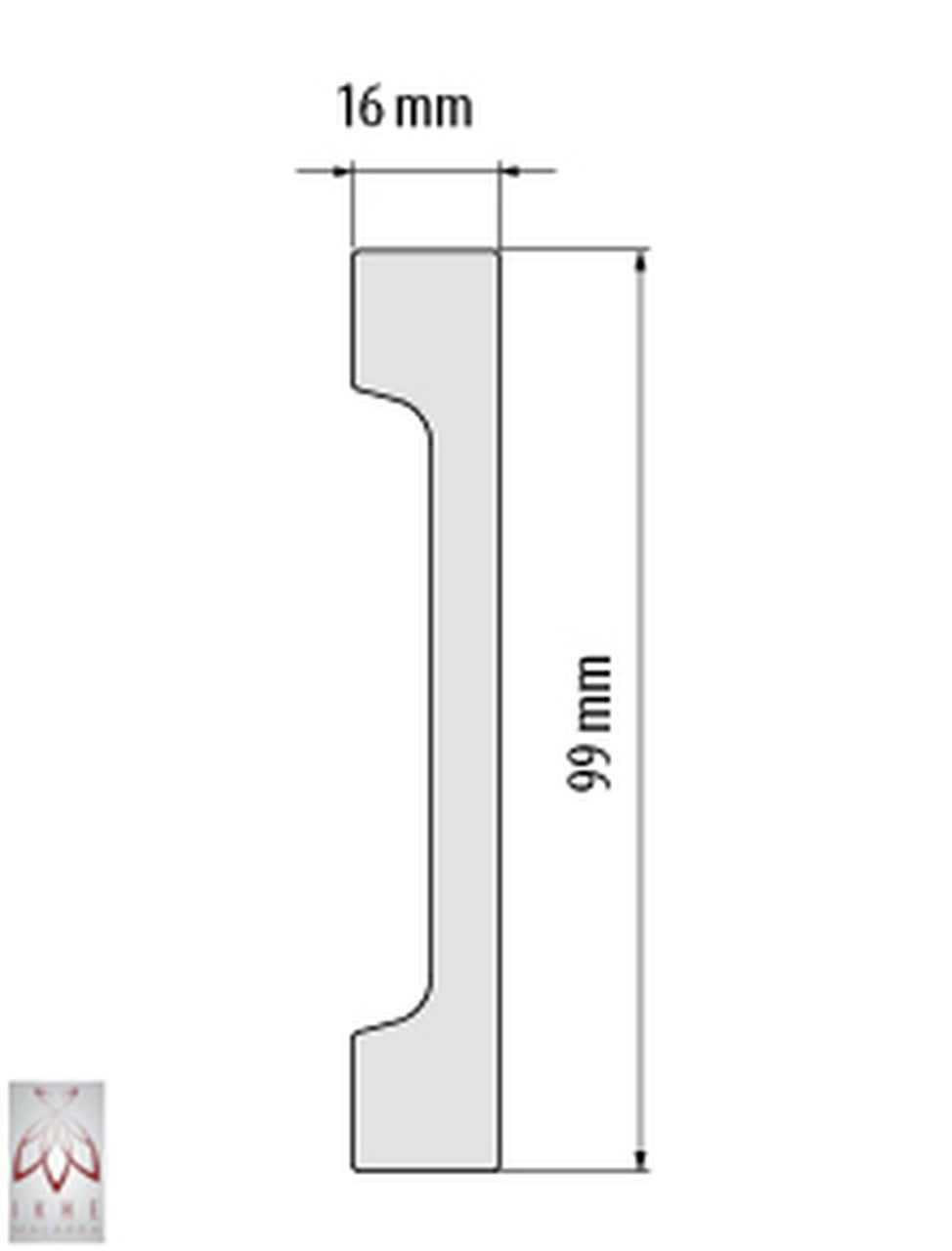 Plinthes 1 pièce / 2 mètres plinthe plinthe - blanc - matériau dur - décoration - mur - sol - plafond DP6 - 3