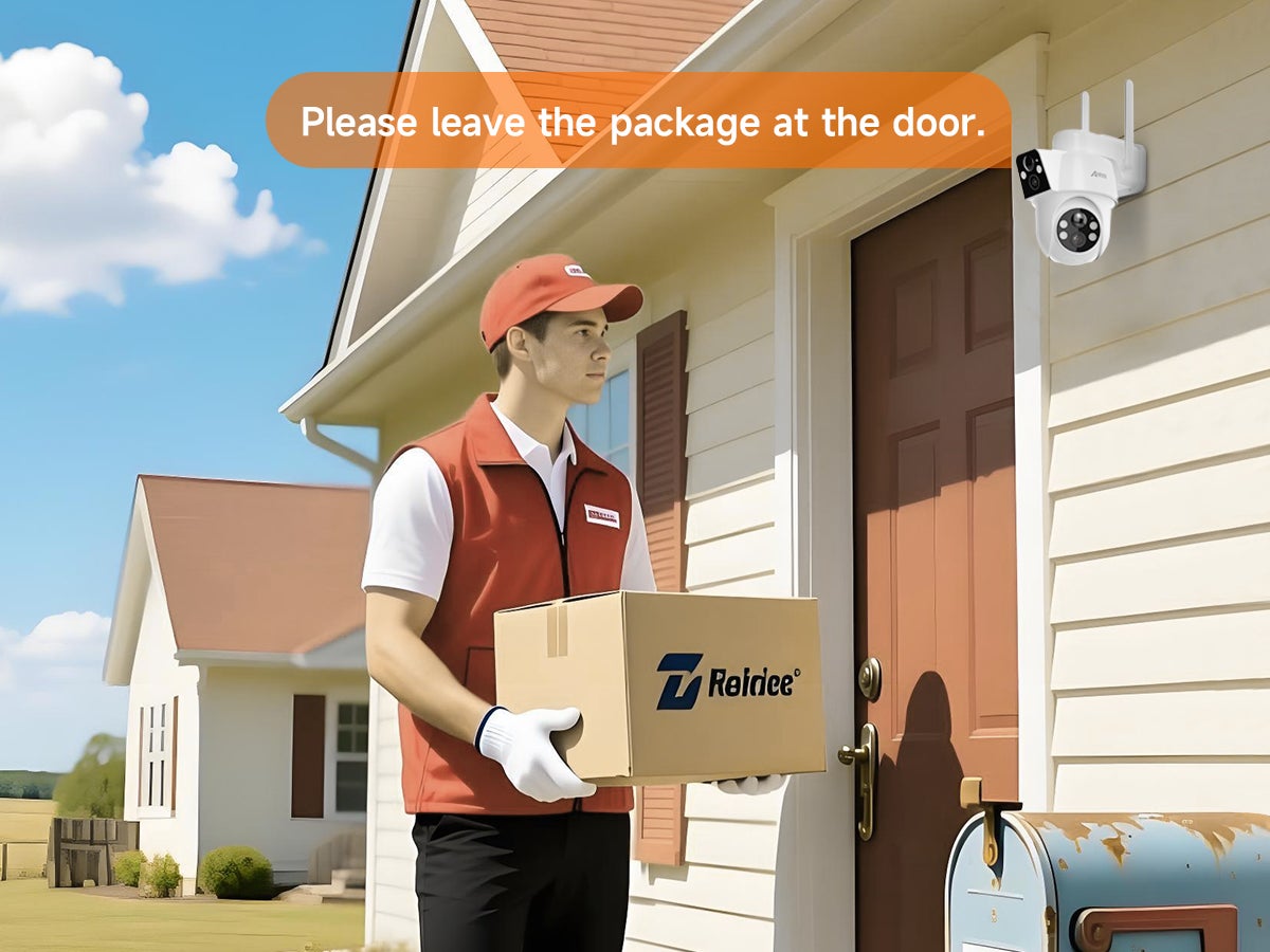 Lots de 2 Caméra de surveillance Extérieur Sans fil-double objectif-Alimentée énergie solaire-360° camera- ANRAN Q7M2-2PCS - 9
