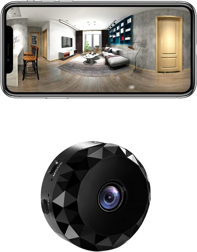 Caméra Espion WiFi 1080P Mini Caméra de Surveillance Interieur/Extérieur sans Fil avec Enregistrement Micro Cachée Caméra Espion a Distance Discrete Enregistreur Spy Cam Invisible Detecteur Mouvement