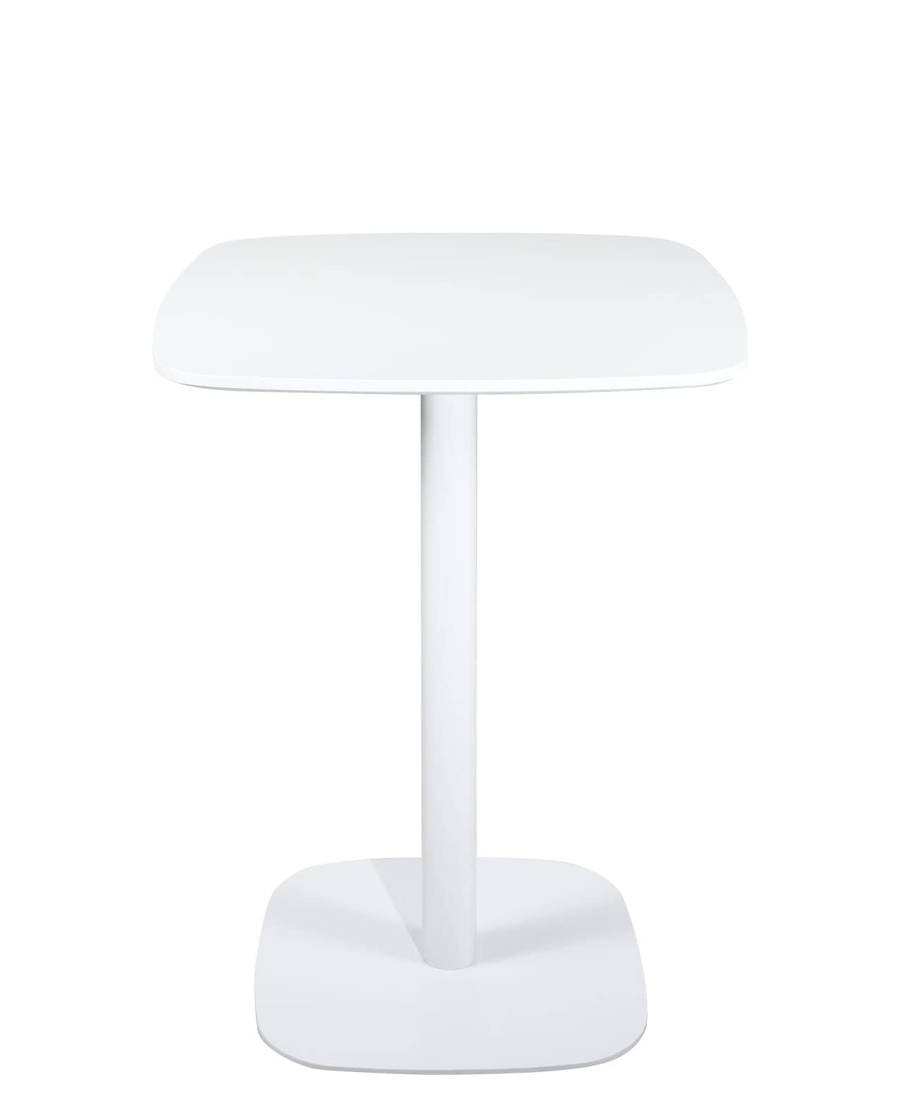 Table Bistrot 60 x 60 cm, Hauteur 75 cm, Pied Métal SILA Blanc - 2
