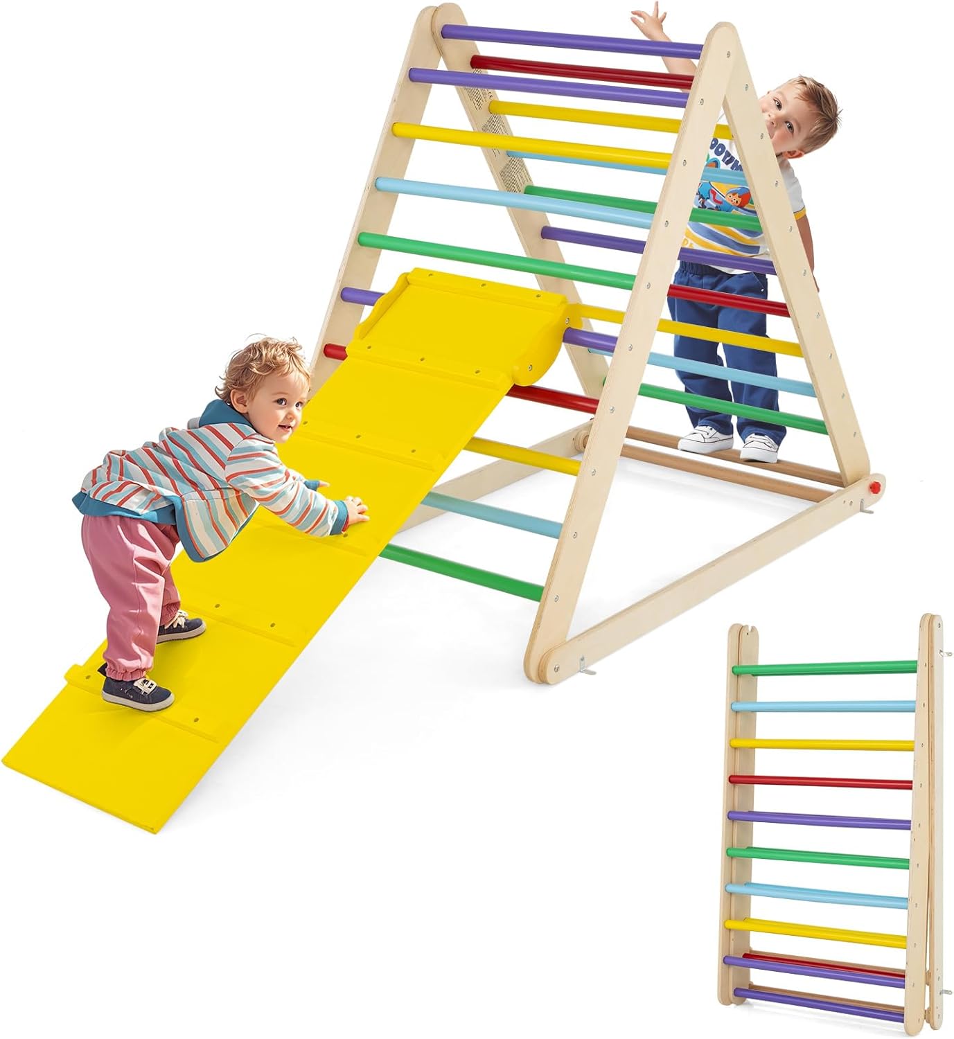 Hlieeosfcn Echelle d'Escalade Triangle Pliable,Triangle d'escalade en