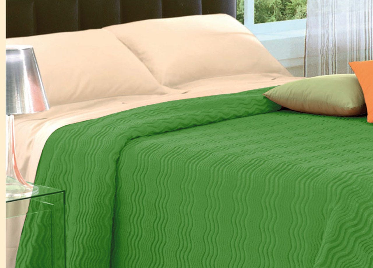 Copriletto Una Piazza E Mezzo Michorinee Copripiumino Verde A