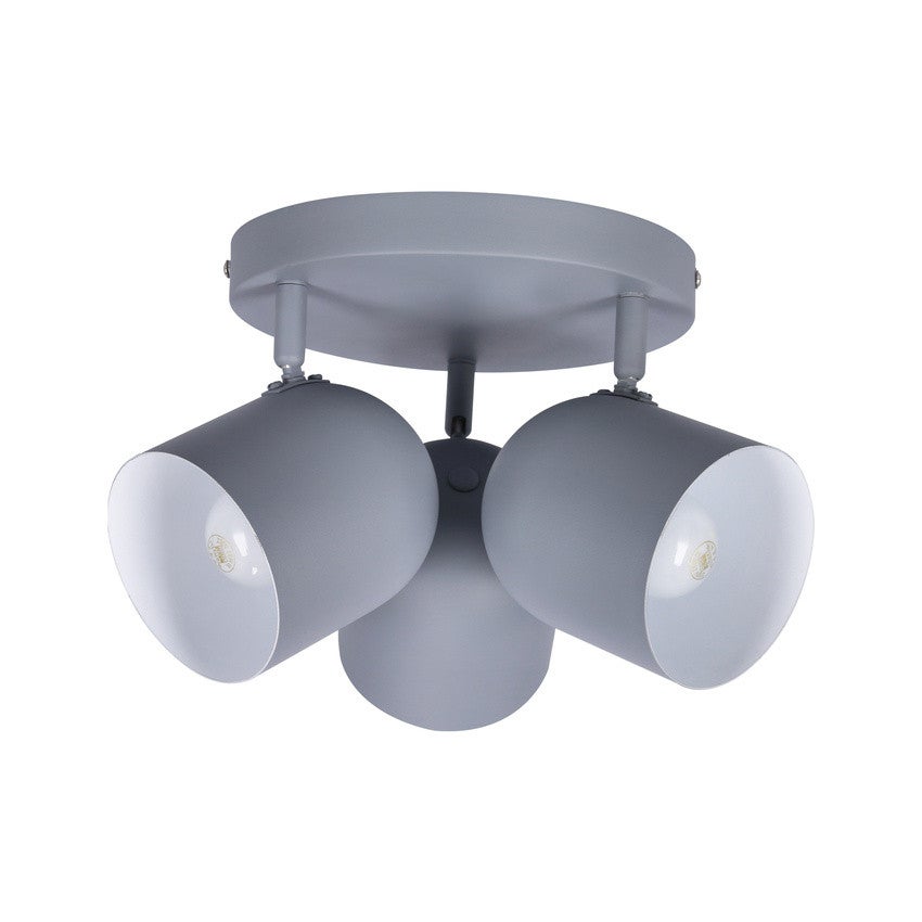 Lampa sufitowa wisząca Azuro szara 3xE27x40W reflektory wym: 32 x 32 cm metal Candellux