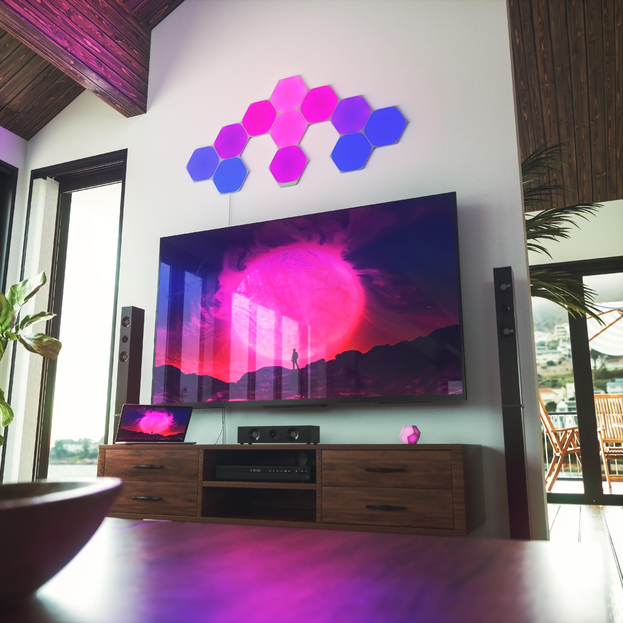 Nanoleaf Hexagons Smarter Kit 15 pannelli - 7