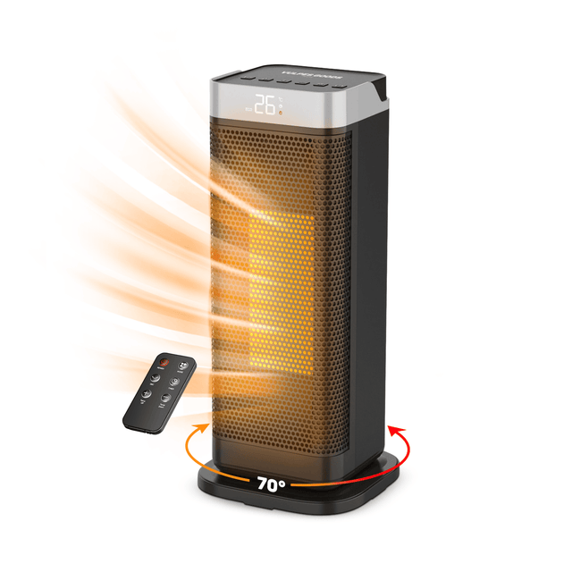 Radiateur Soufflant Vulpes Goods - Chauffage Électrique - 3 Niveaux - 2000W - Thermostat